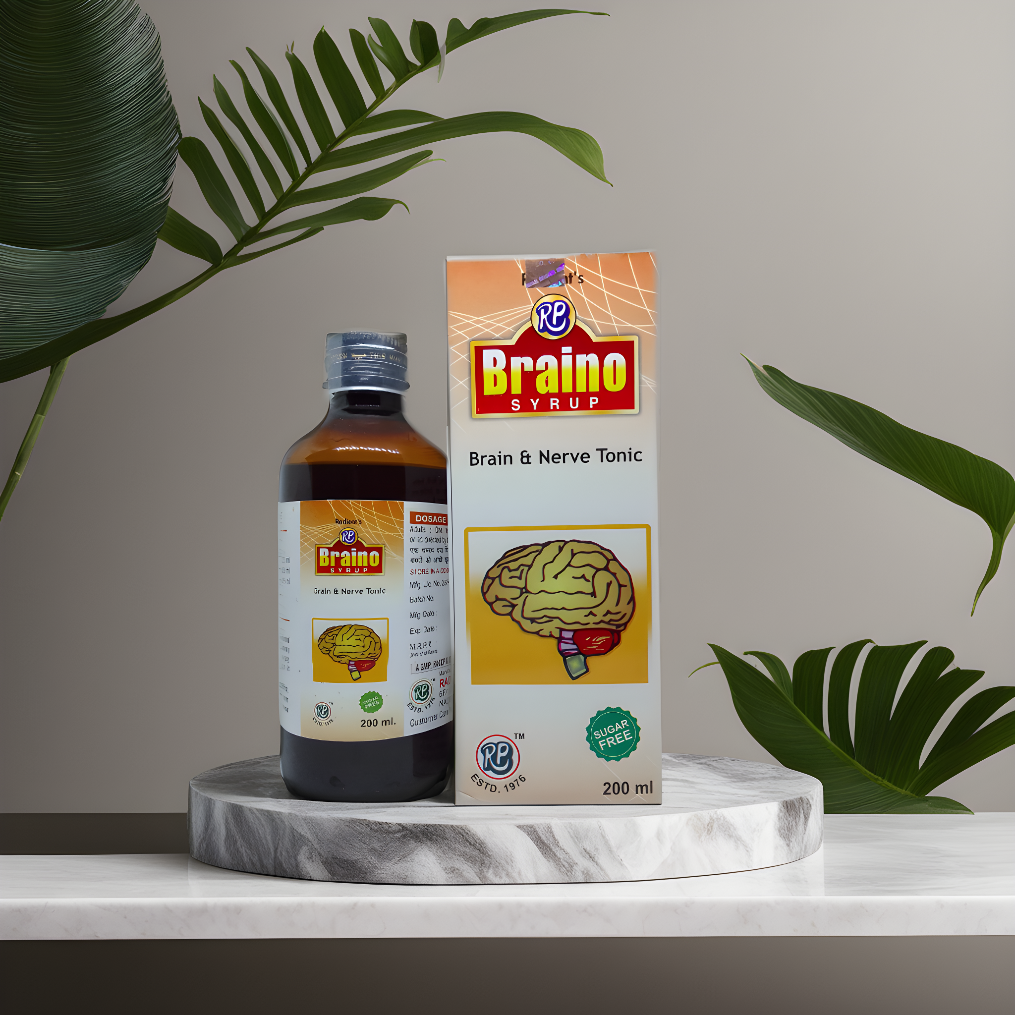 RADIENT BRAINO SUGAR FREE SYRUP 200ml