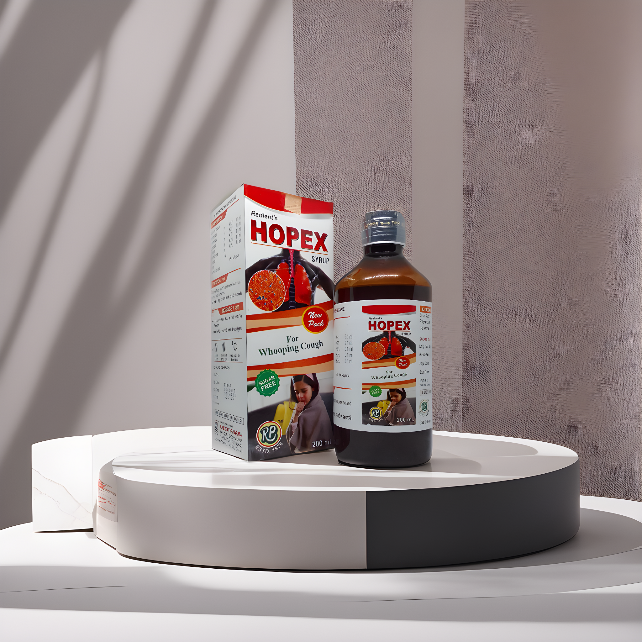 RADIENT HOPEX SUGAR FREE SYRUP 200ml