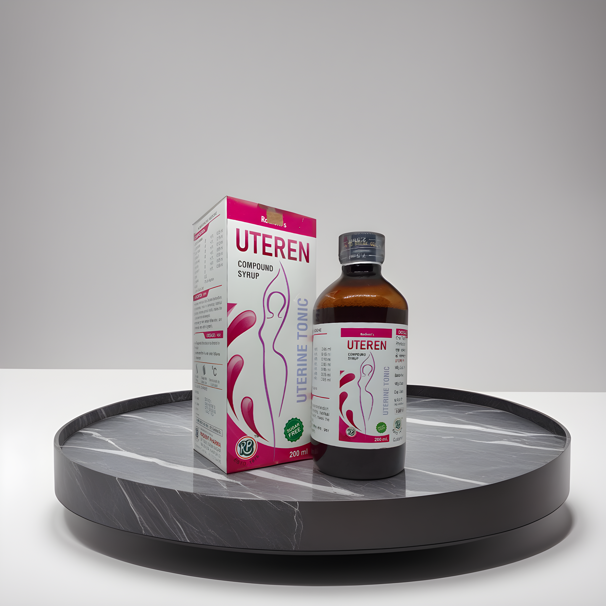 RADIENT UTEREN COMPOUND SUGAR FREE SYRUP 200ml